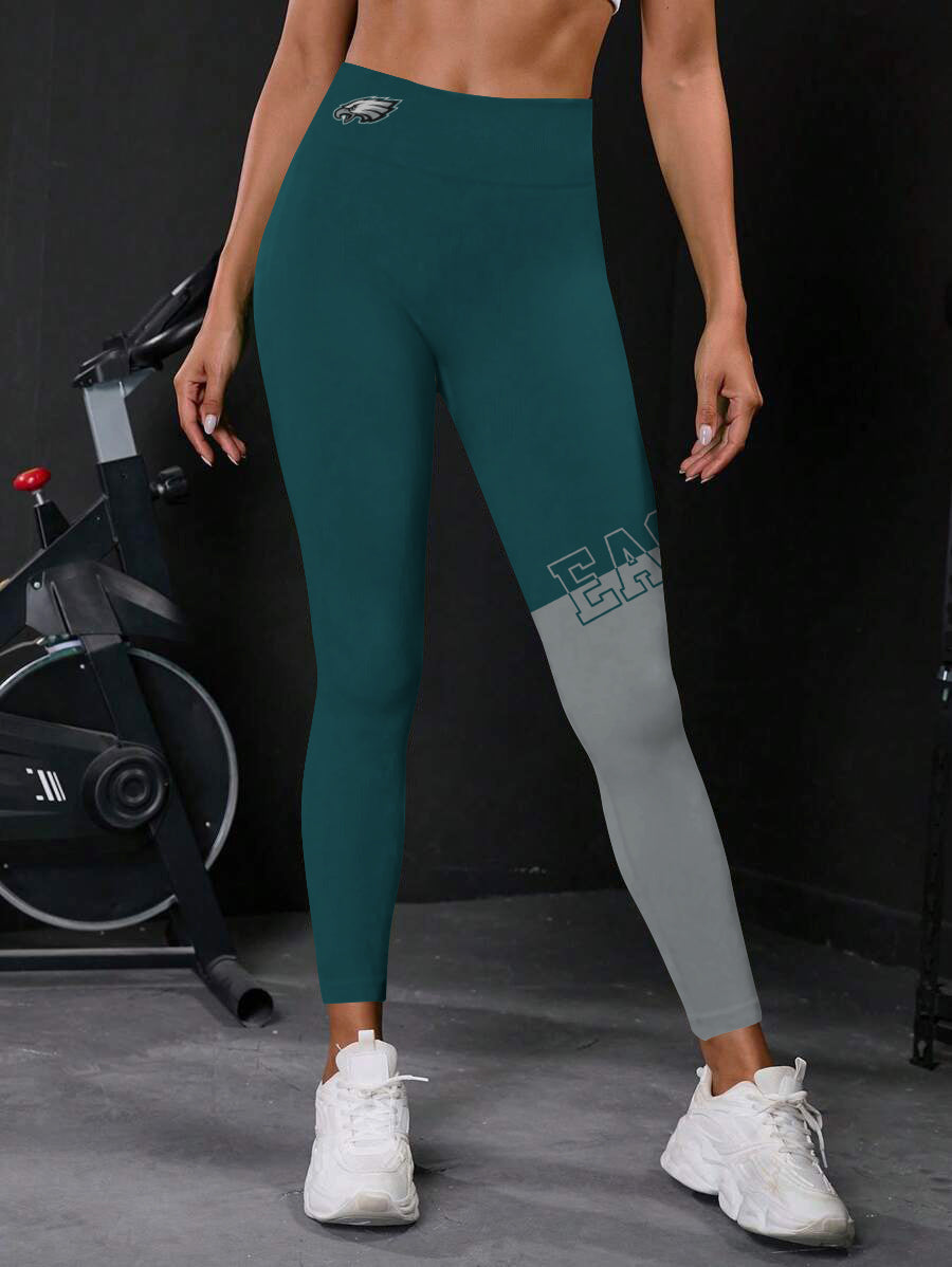 Philadelphia Eagles High Waist Push Up Printed Leggings (3)