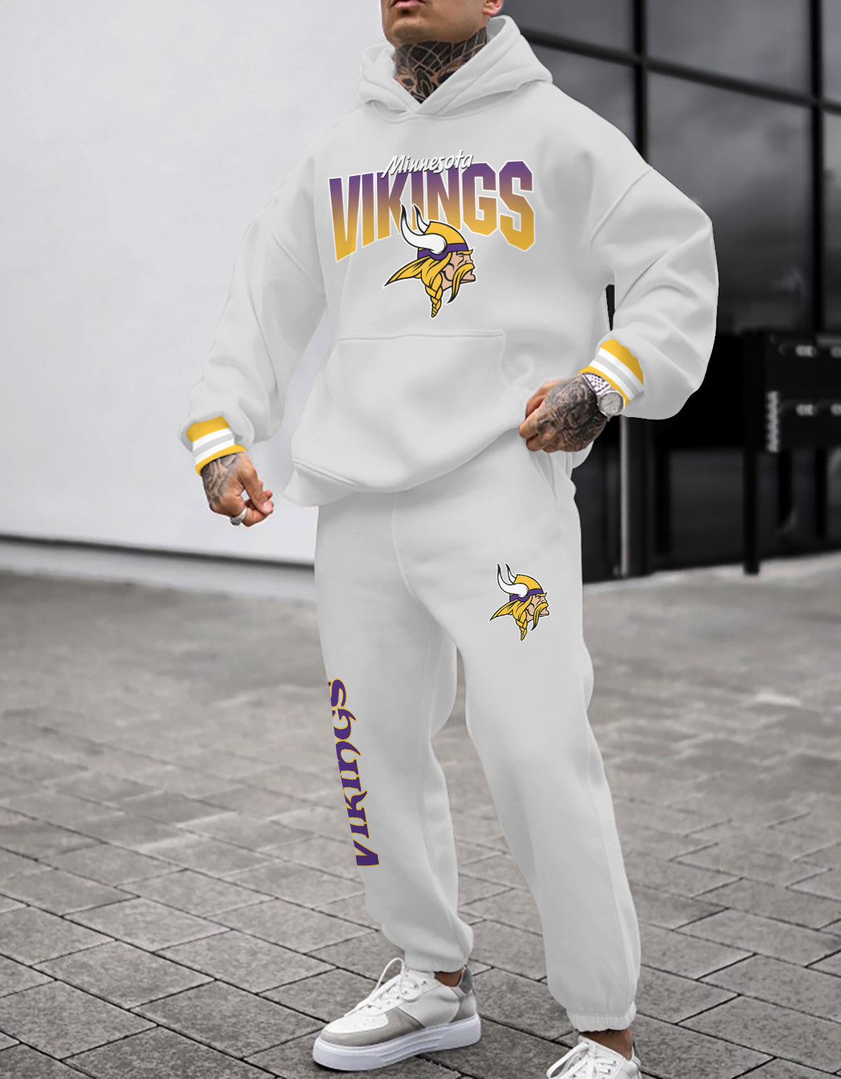 Minnesota Vikings Combo Pullover Hoodie And Sweatpants AZBTPHSP000156