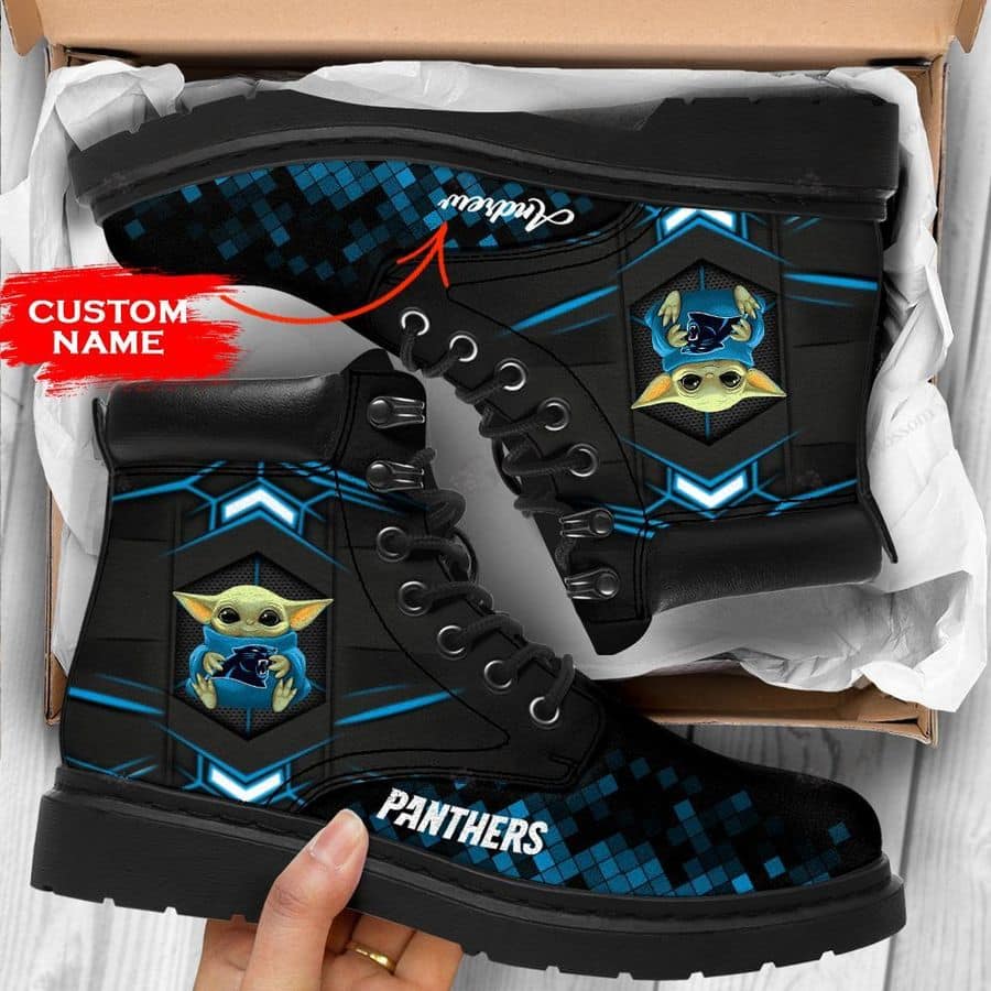 Carolina Panthers Personalized TBL Boots BG37