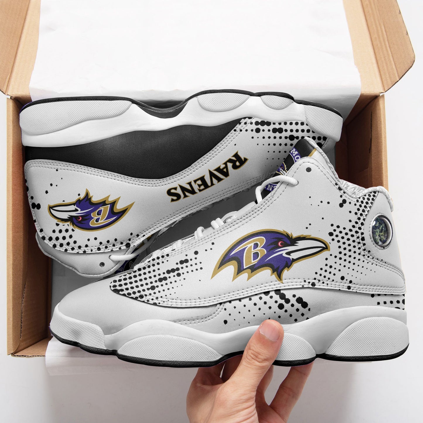 Baltimore Ravens Air JD13 Sneakers 544