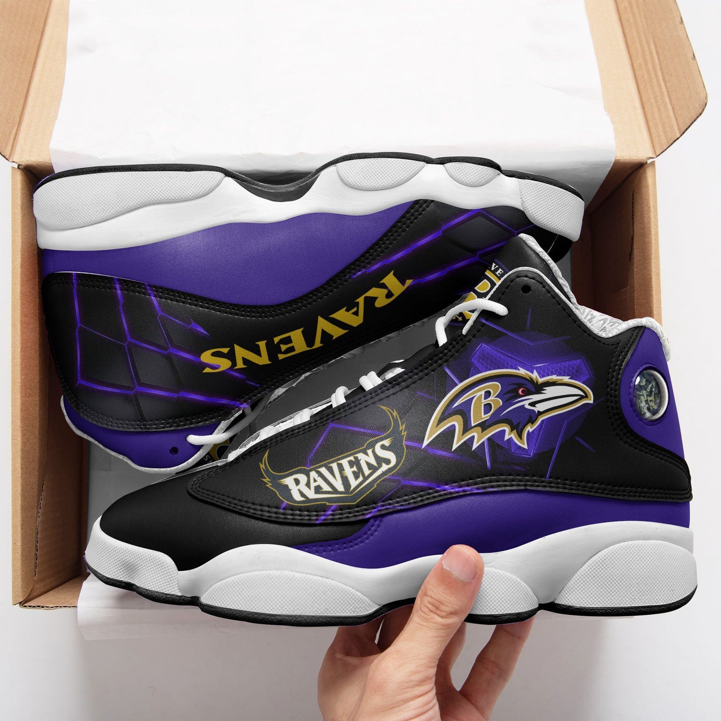 Baltimore Ravens Air JD13 Sneakers 710