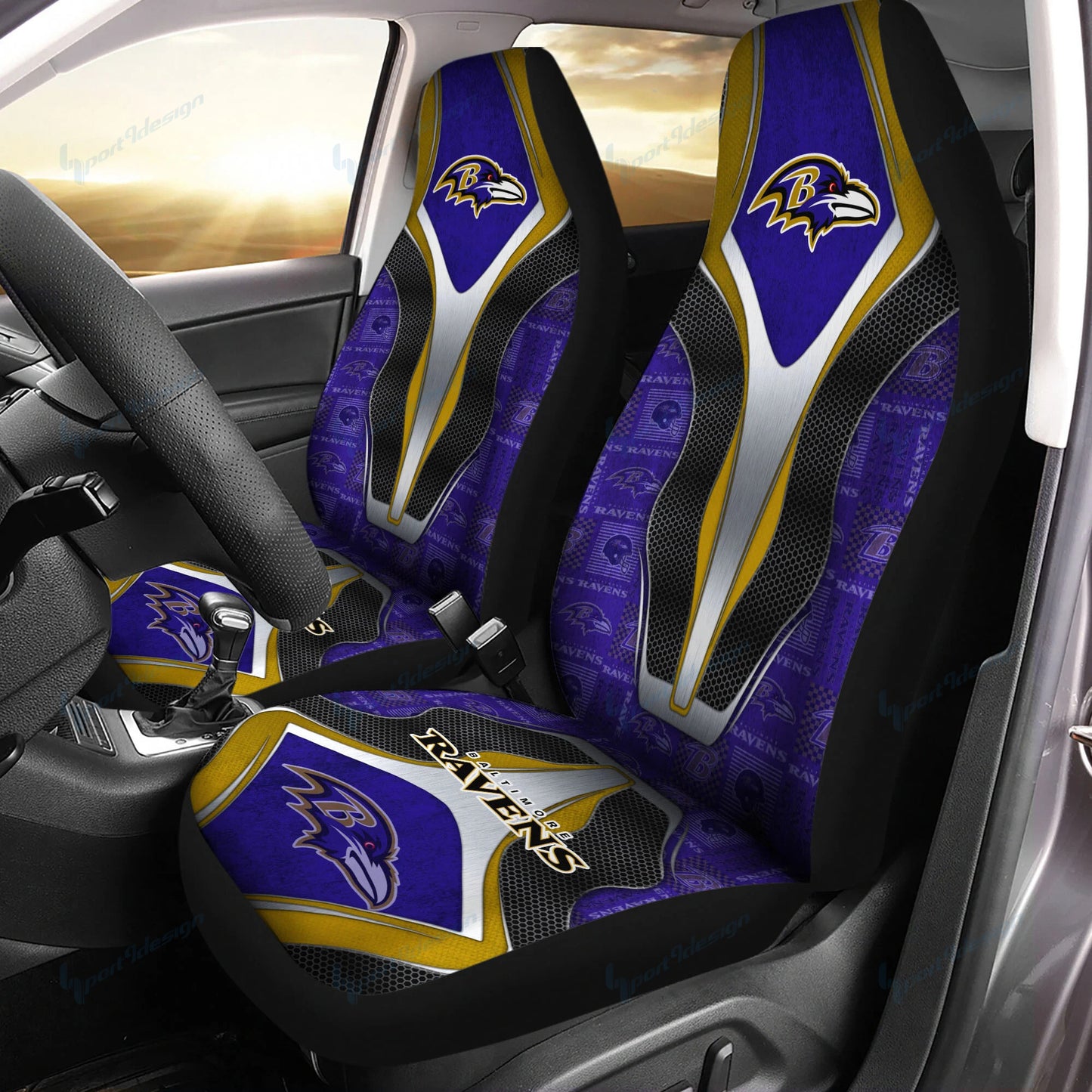 Baltimore Ravens Car Seat Covers BG26
