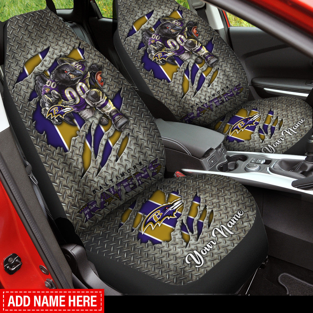 Baltimore Ravens Personalized Car Seat Covers BG319