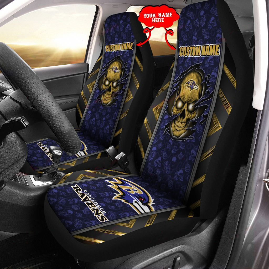 Baltimore Ravens Personalized Car Seat Covers BG440