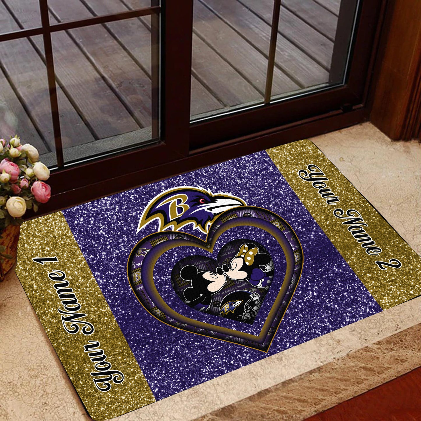 Baltimore Ravens Personalized Doormat BG237