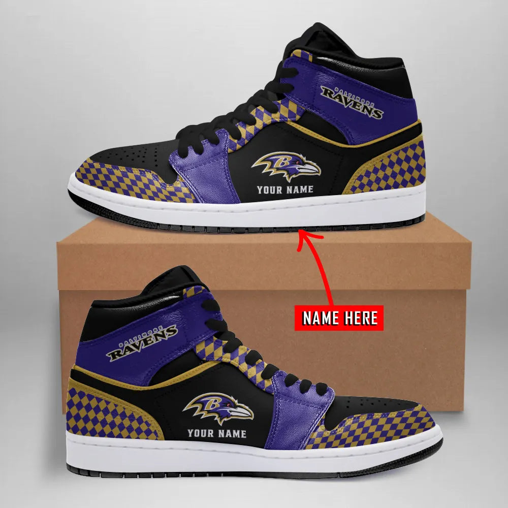 Baltimore Ravens Personalized JShoes BG010