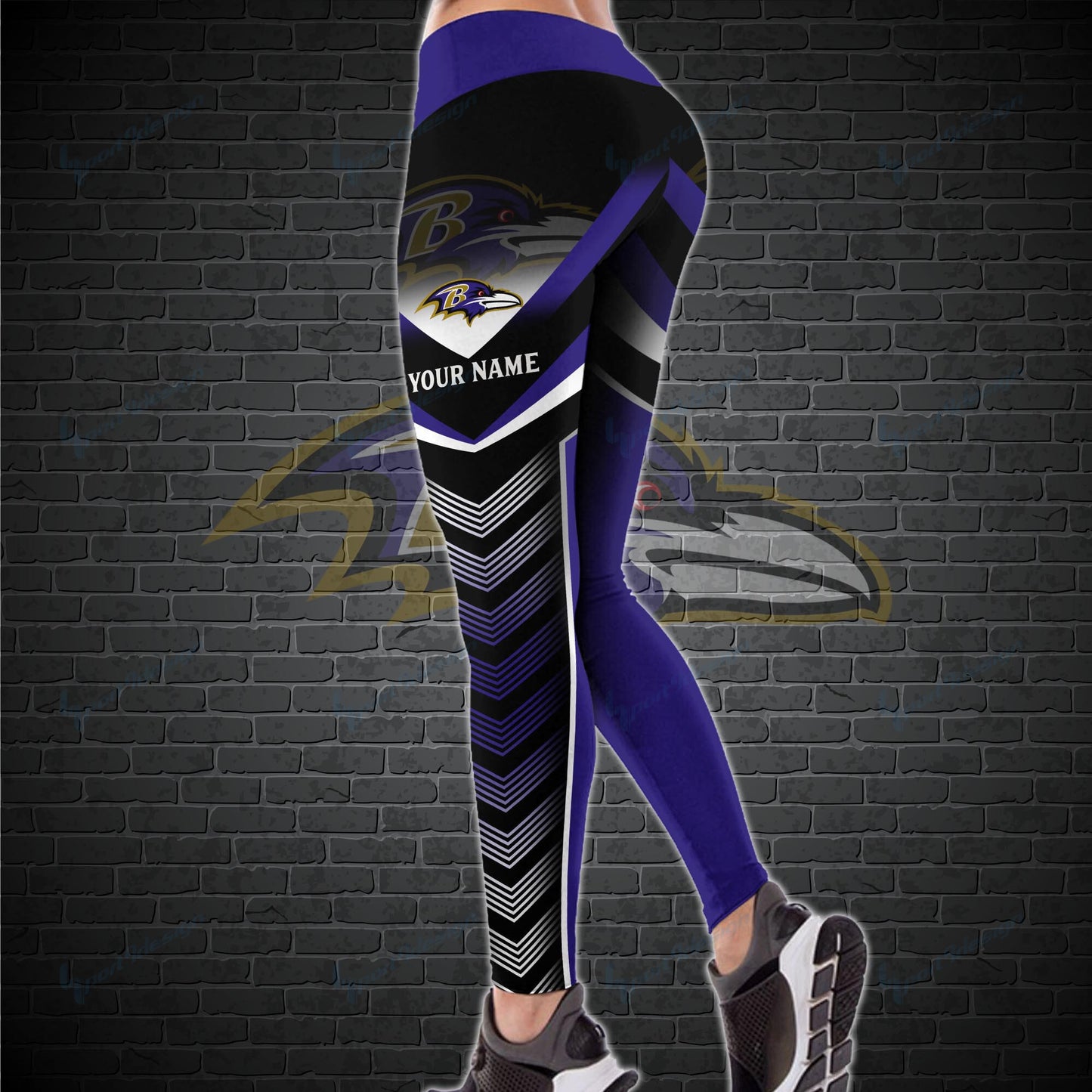Baltimore Ravens Personalized Leggings And Tank Top BG03