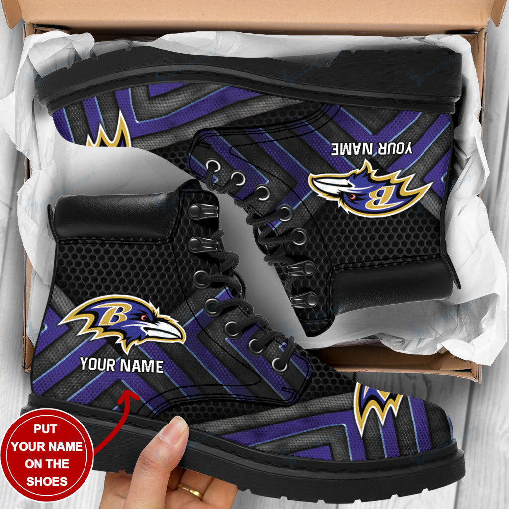 Baltimore Ravens Personalized TBL Boots BG07