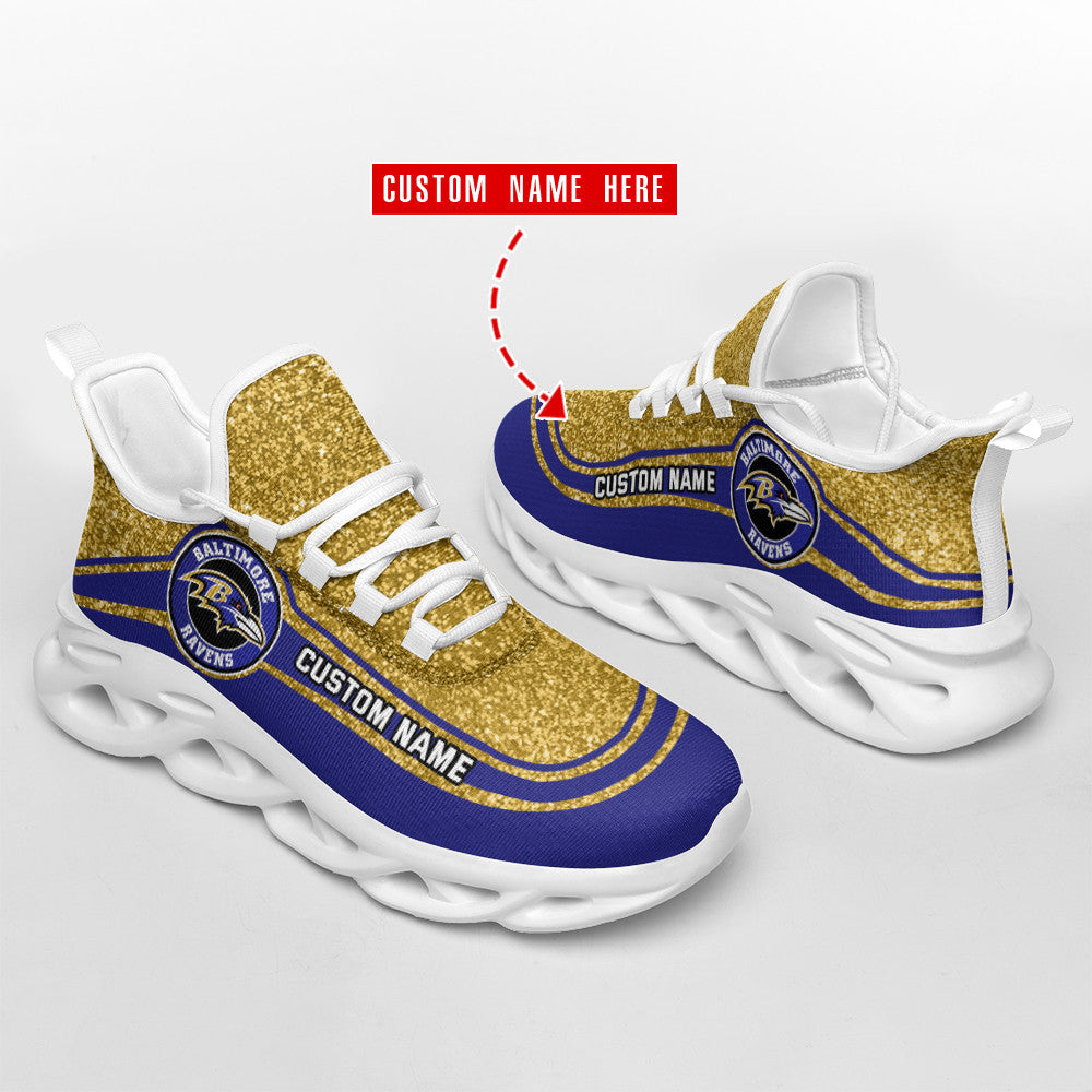 Baltimore Ravens Personalized Yezy Running Sneakers SPD348