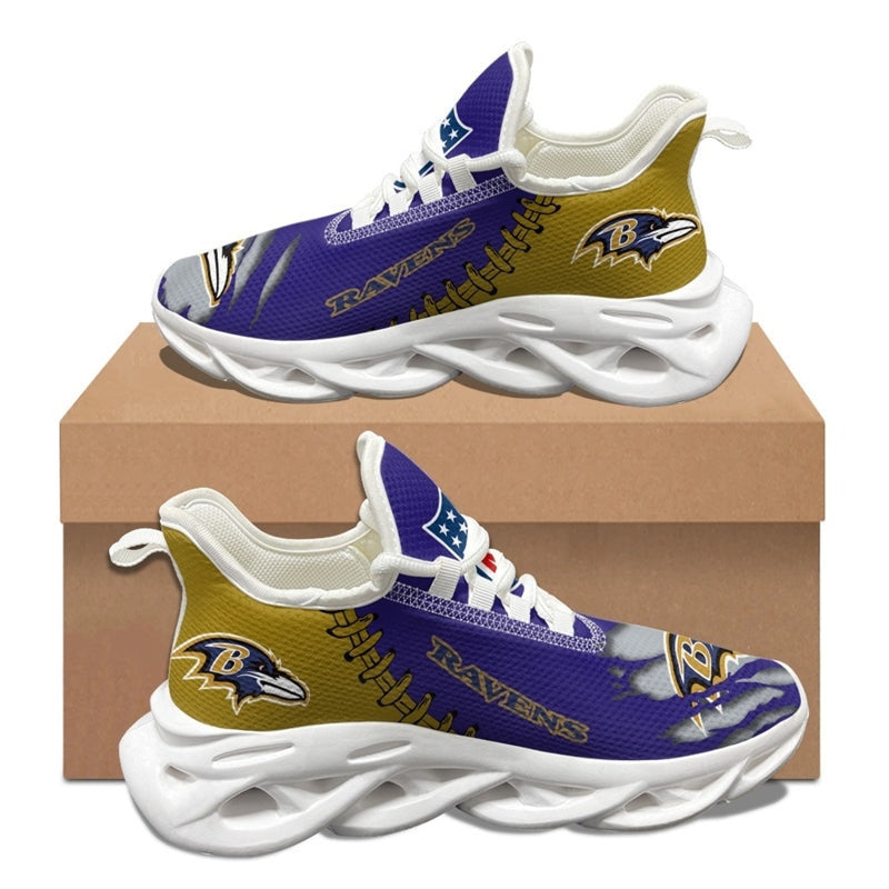 Baltimore Ravens Sneakers 3D Max Soul Shoes