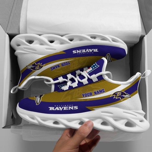 Baltimore Ravens Personalized Yezy Running Sneakers SPDMS786
