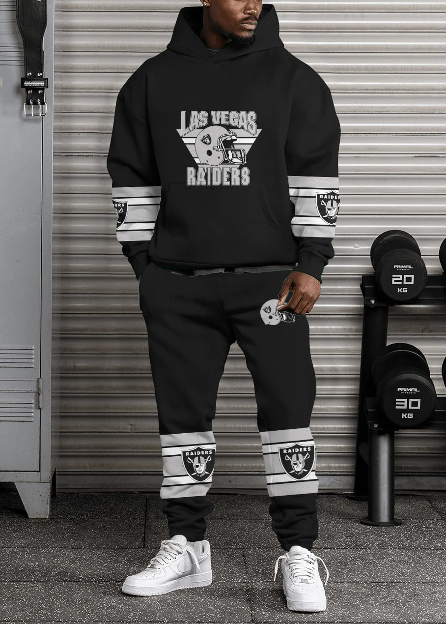 Las Vegas Raiders Combo Pullover Hoodie And Sweatpants AZBTPHSP000009