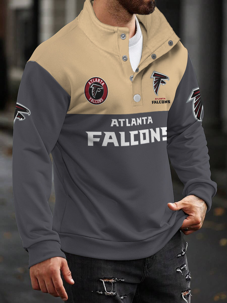 Atlanta Falcons Casual Colorful Stand Collar Sweatshirt AZBTSCSW000290