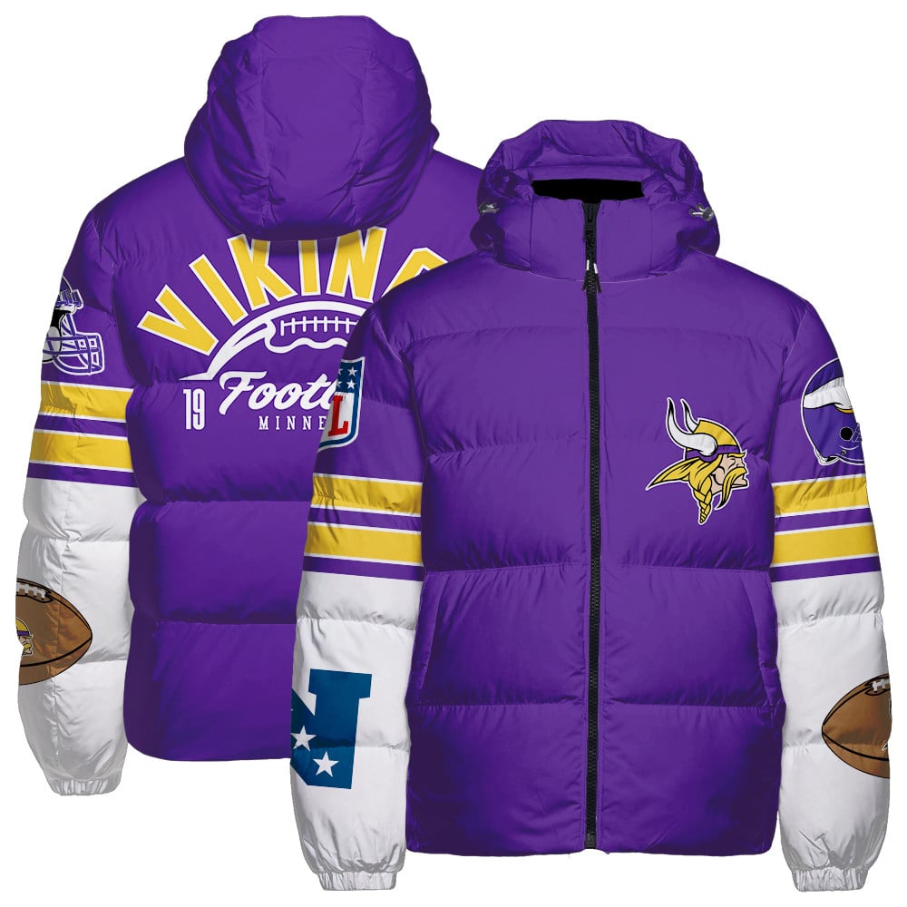 Minnesota Vikings CozyCloud Down Jacket AZBTDWJ000443