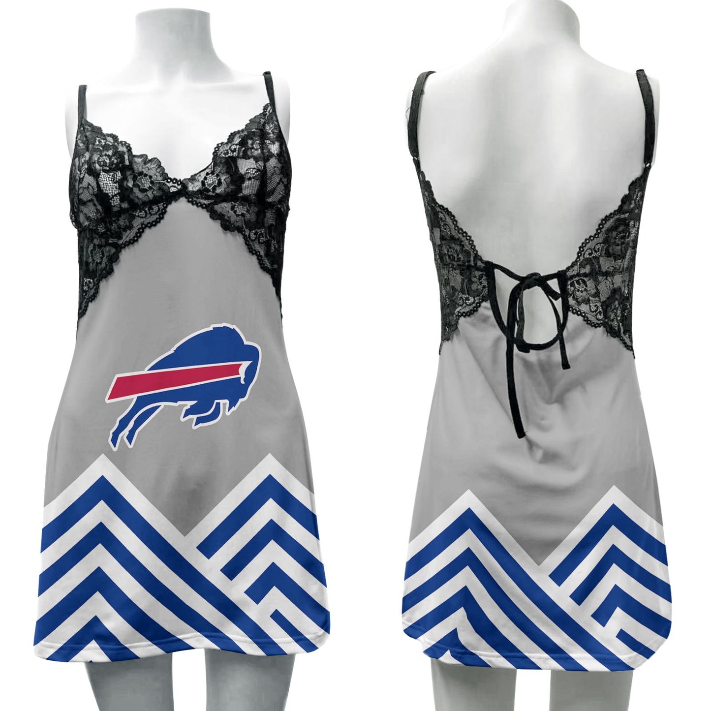 Buffalo Bills Lace Back Strap Slip Dress 168-2