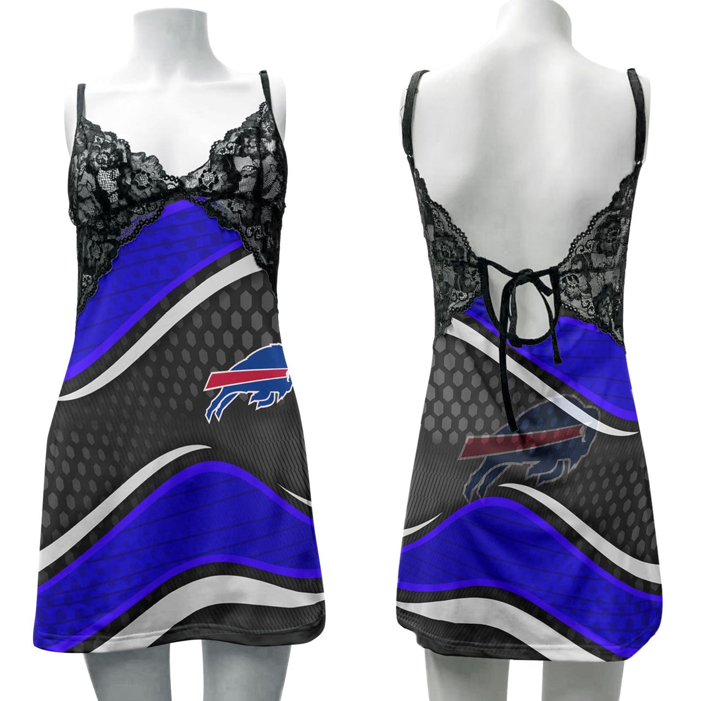 Buffalo Bills Lace Back Strap Slip Dress 425