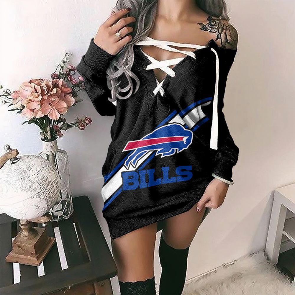 Buffalo Bills Lace-Up Sweatshirt 38