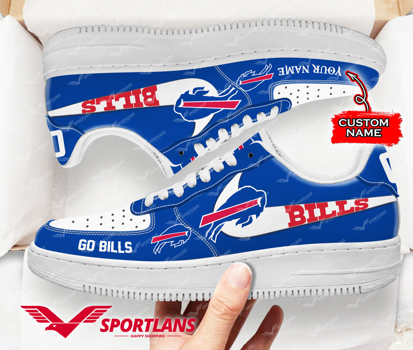 Buffalo Bills NFL Personalized Air Force 1 Shoes