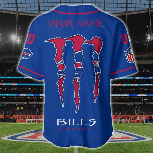 Buffalo Bills Personalized Baseball Jersey BG195