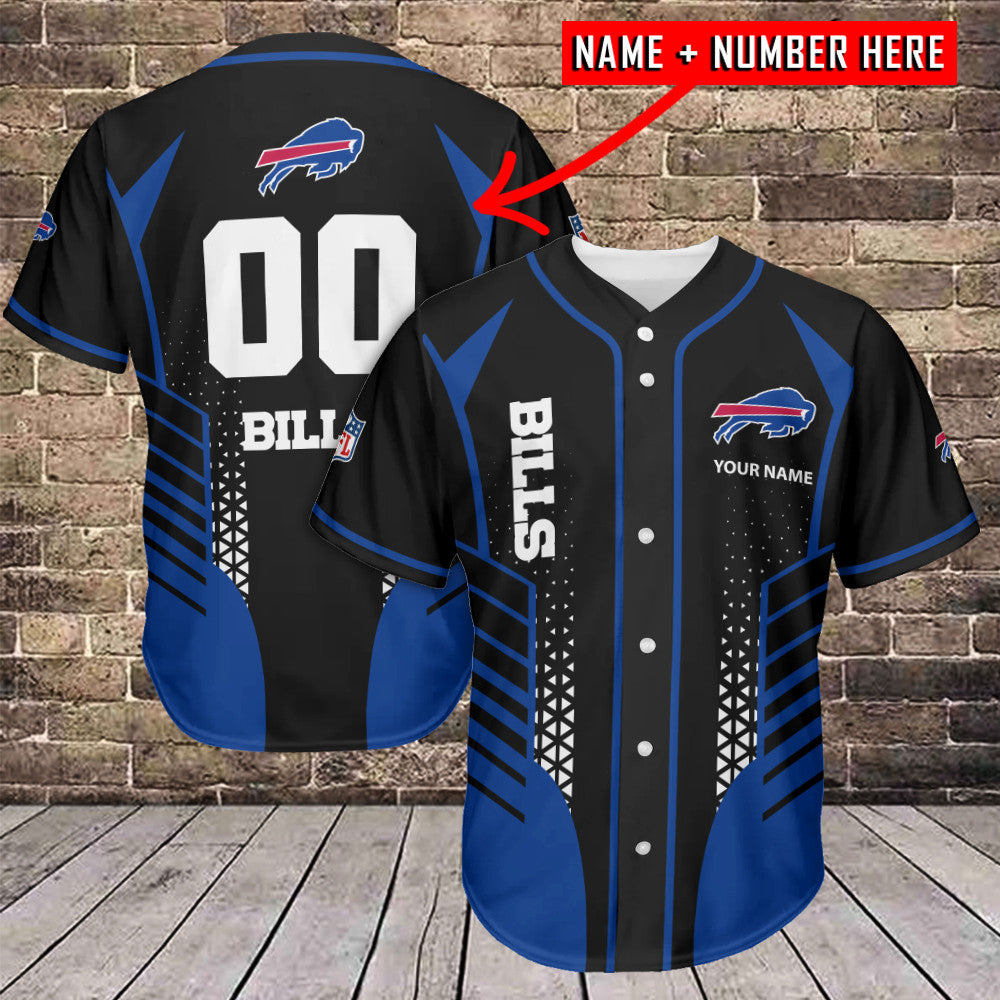 Buffalo Bills Personalized Baseball Jersey BG703