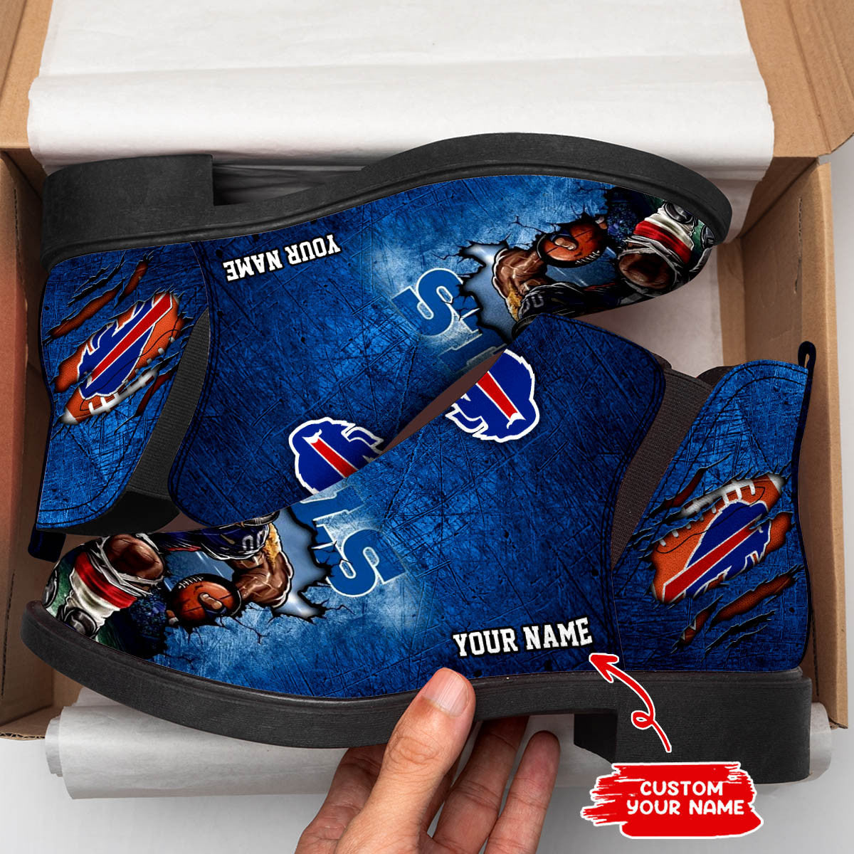 Buffalo Bills Personalized Comfort & Fashion Short Boots BG28