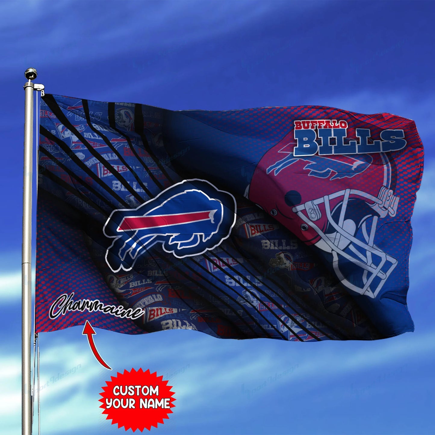 Buffalo Bills Personalized Flag 209