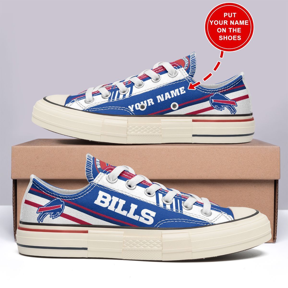 Buffalo Bills Personalized New Low Top Canvas Shoes 03