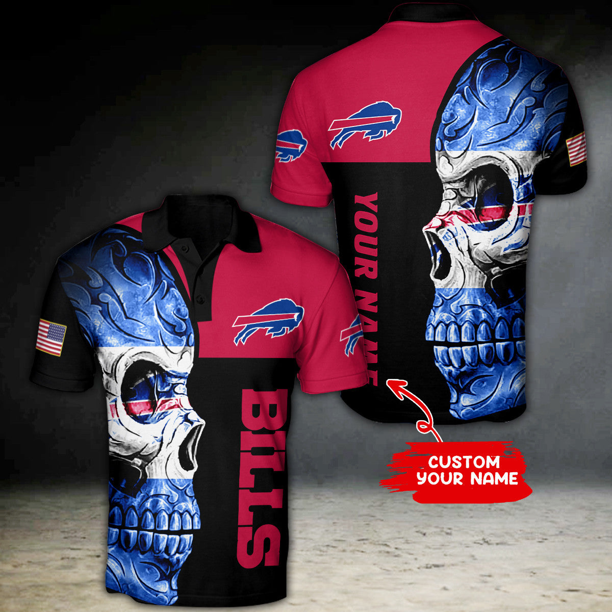 Buffalo Bills Personalized Polo T-shirt BG13