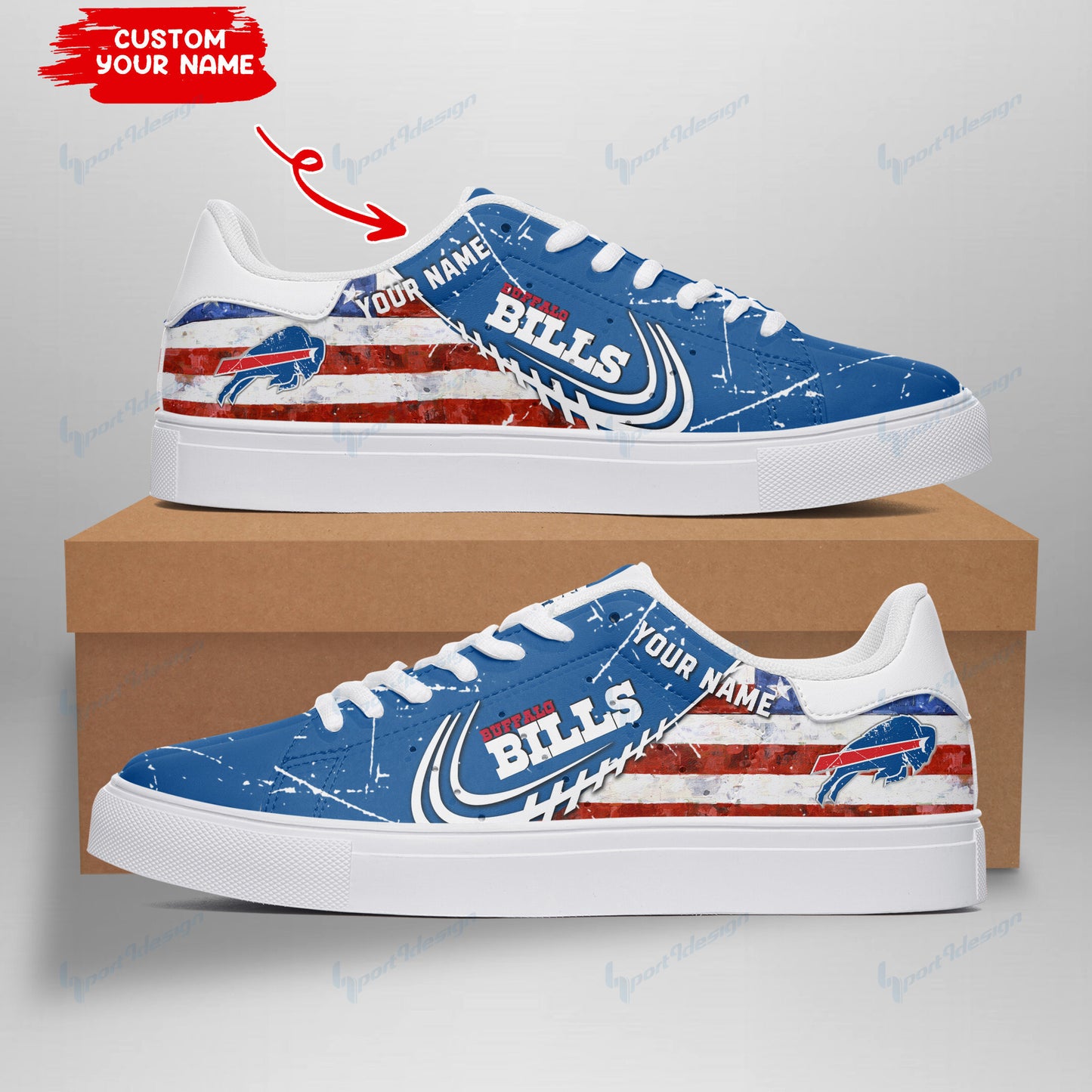 Buffalo Bills Personalized SS Custom Sneakers BG129