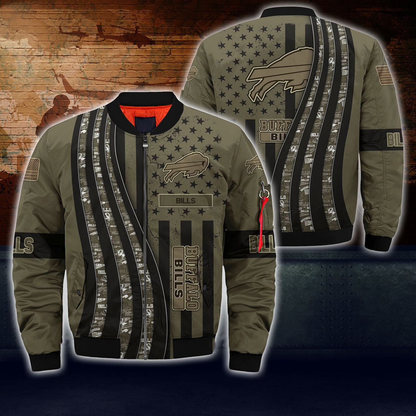 Buffalo Bills Thick Bomber Jacket CS73