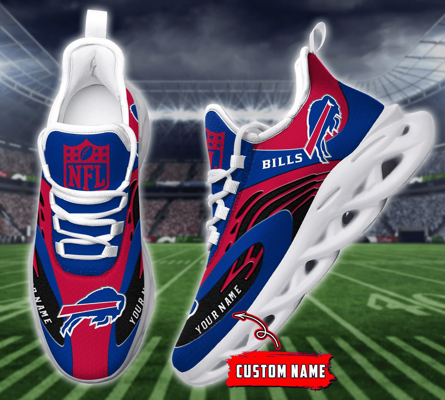 Buffalo Bills Yezy Running Sneakers 877