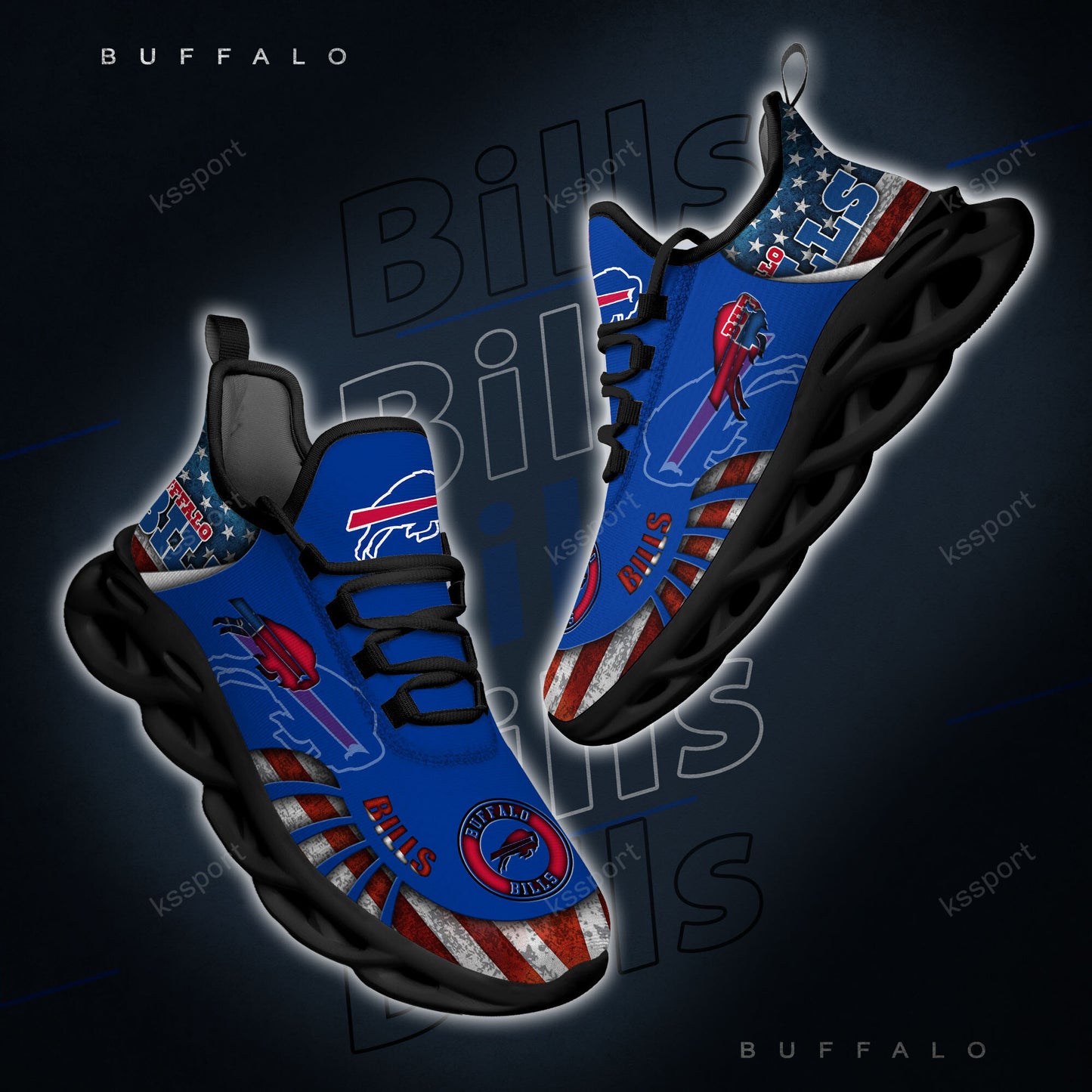 Buffalo Bills Yezy Running Sneakers BG807