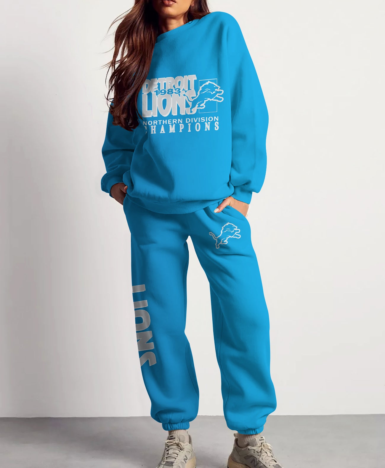 Detroit Lions Combo 3D Sweatsuit and Sweatpants Unisex CBSP240
