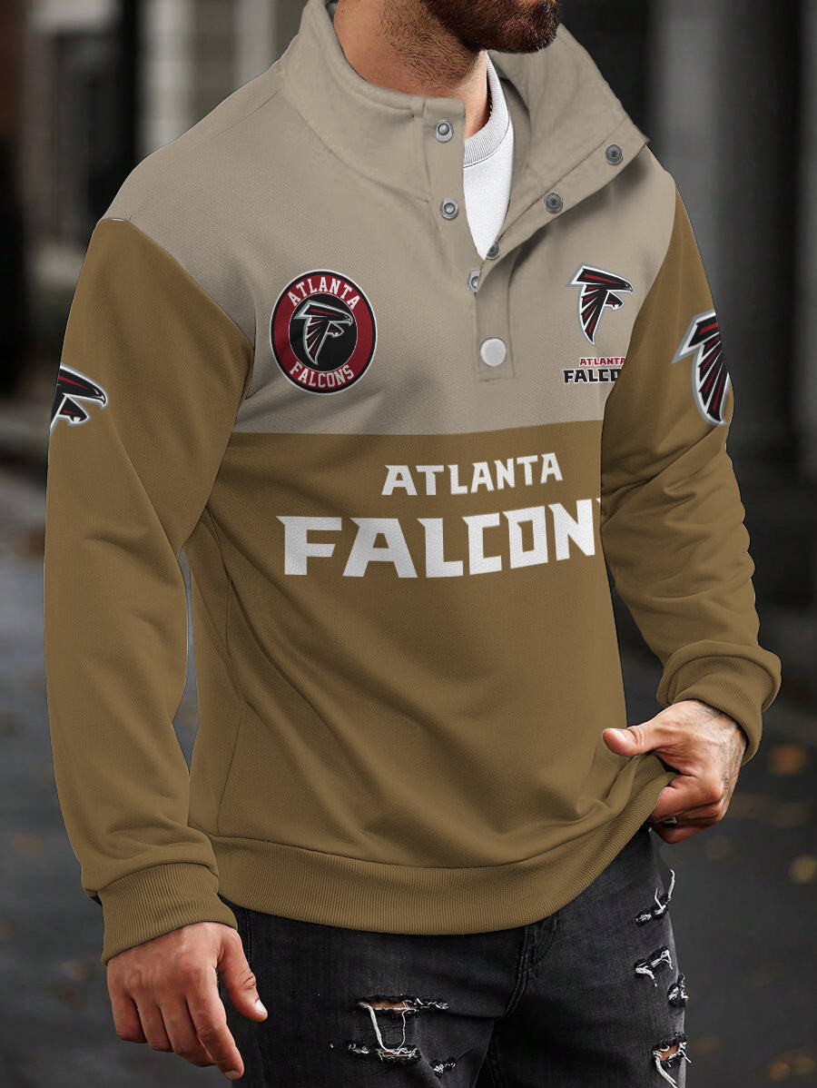 Atlanta Falcons Casual Colorful Stand Collar Sweatshirt AZBTSCSW000296