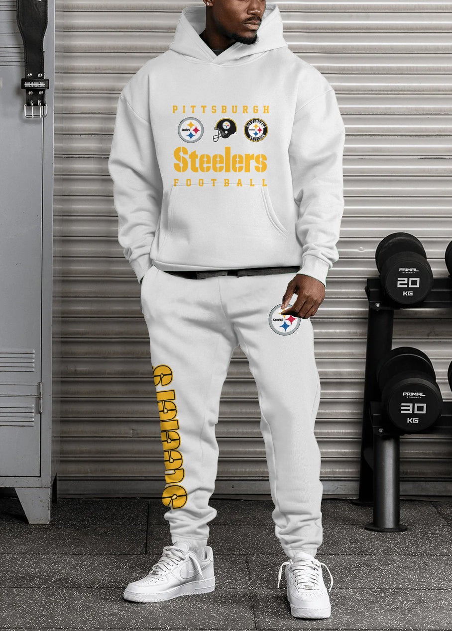 Pittsburgh Steelers Combo Pullover Hoodie And Sweatpants AZBTPHSP000178