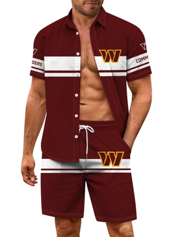 Washington Commanders Combo Hawaiian Shirt and Shorts AZBTHWSS000064