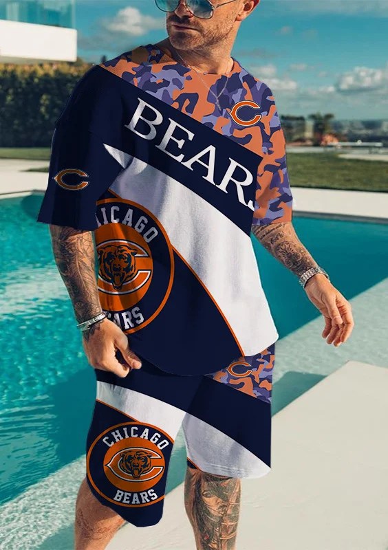Chicago Bears T-shirt and Shorts AZTS148