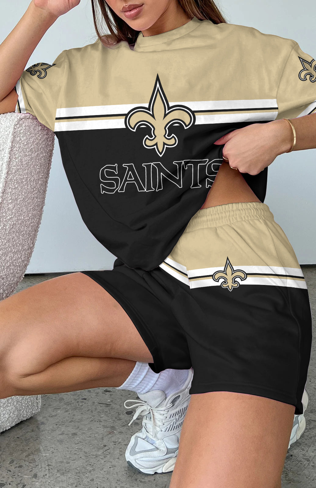 New Orleans Saints Limited Edition Top And Shorts Two-Piece Suits