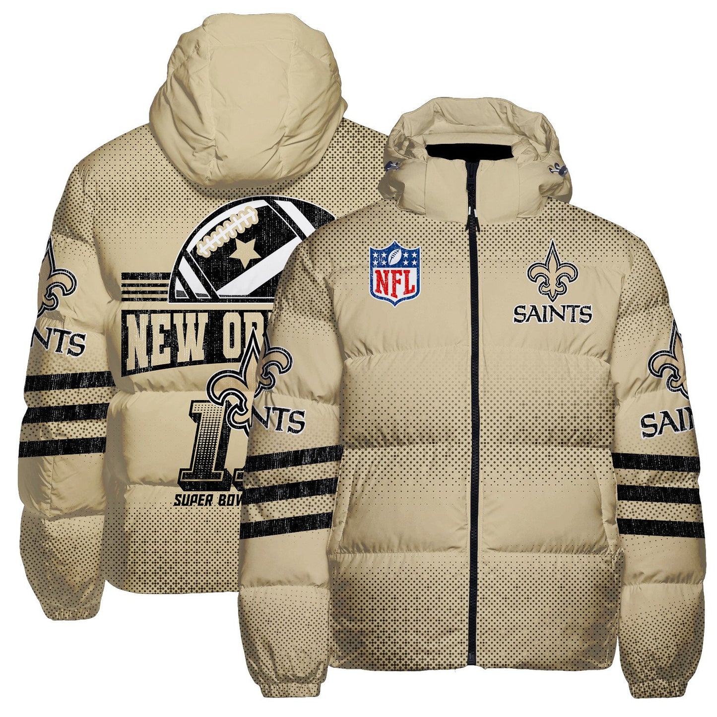 New Orleans Saints CozyCloud Down Jacket AZBTDWJ000385