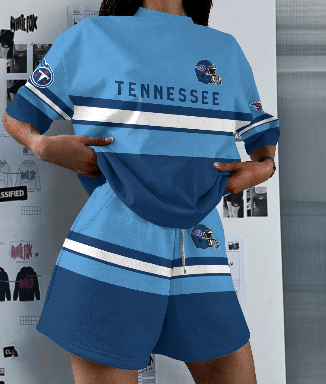Tennessee Titans Limited Edition Top And Shorts Two-Piece Suits (2)