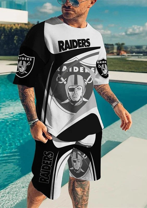 Las Vegas Raiders T-shirt and shorts AZTS030