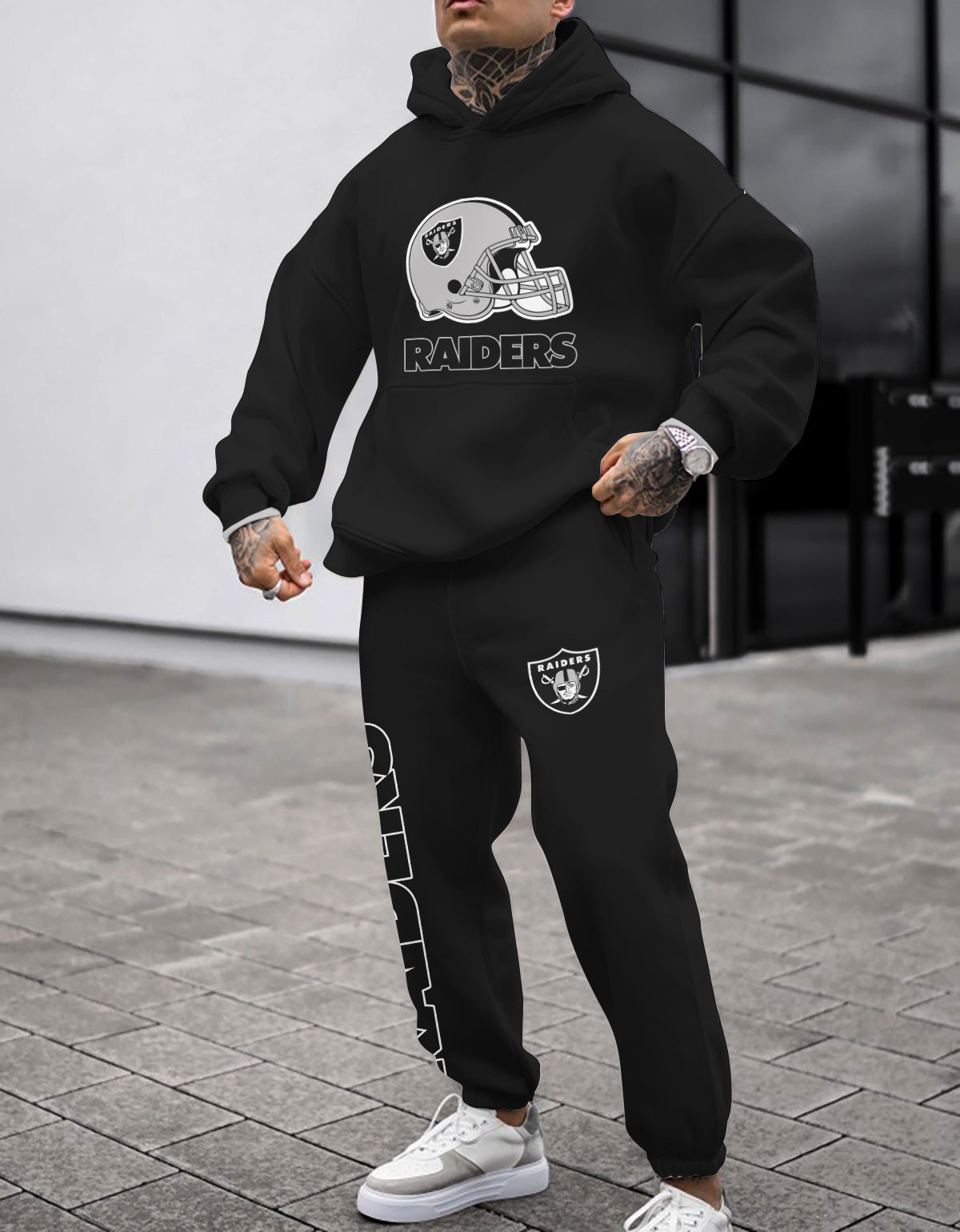 Las Vegas Raiders Combo Pullover Hoodie And Sweatpants AZBTPHSP000376