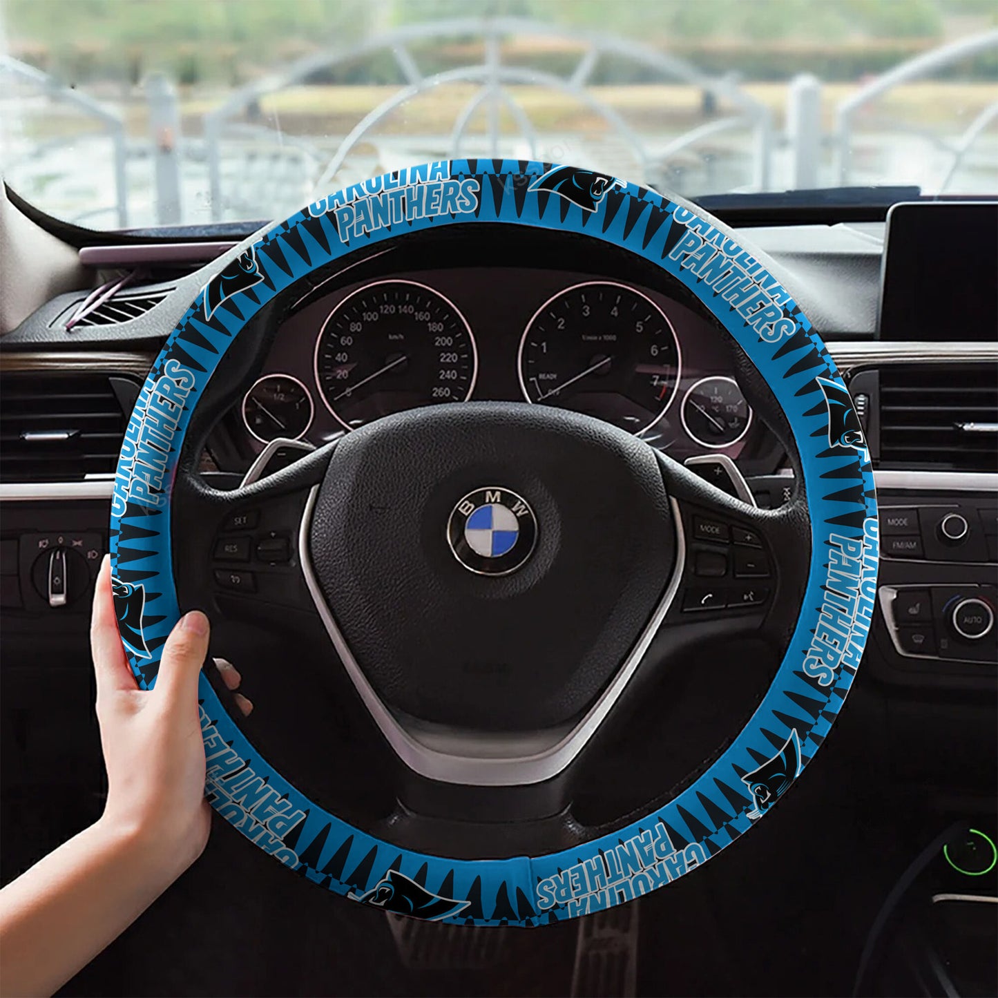 Carolina Panthers Custom 3D Steering Wheel Cover 35