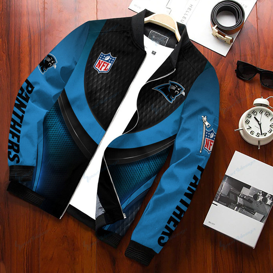 Carolina Panthers Personalized Bomber Jacket BG475