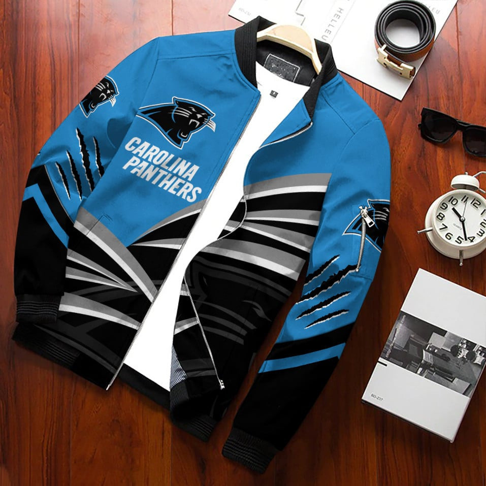 Carolina Panthers Personalized Bomber Jacket BG675