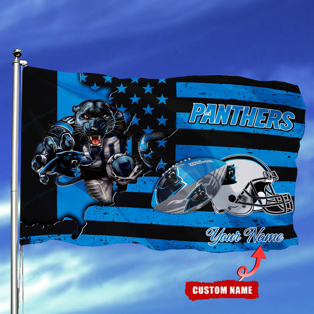 Carolina Panthers Personalized Flag 108