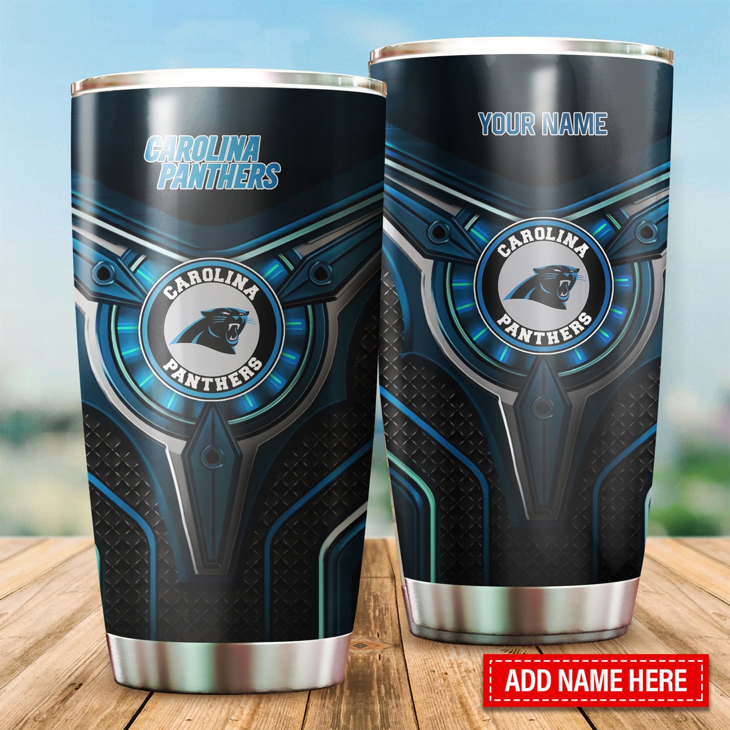 Carolina Panthers Personalized Tumbler BG185