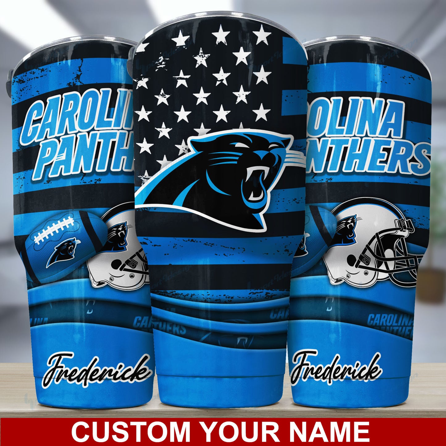 Carolina Panthers Personalized Tumbler BG34