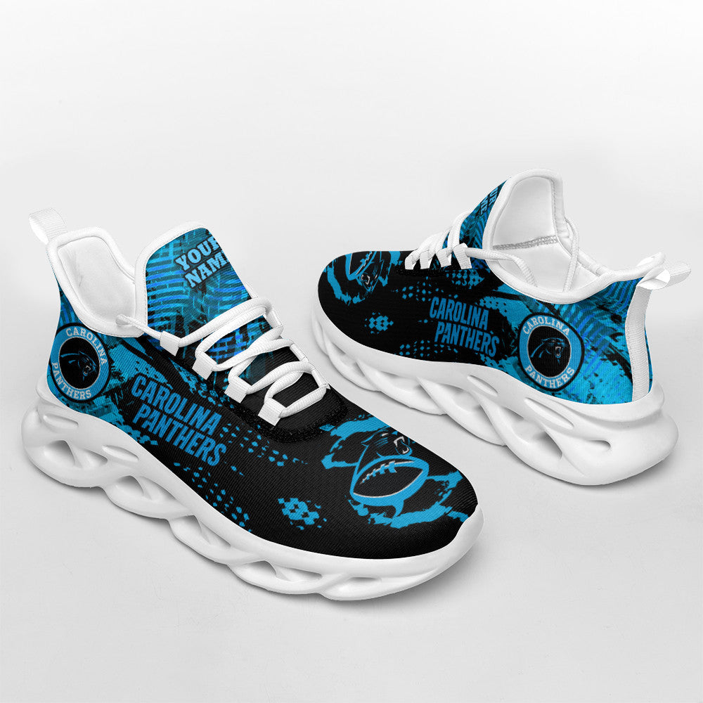 Carolina Panthers Personalized Yezy Running Sneakers BB211