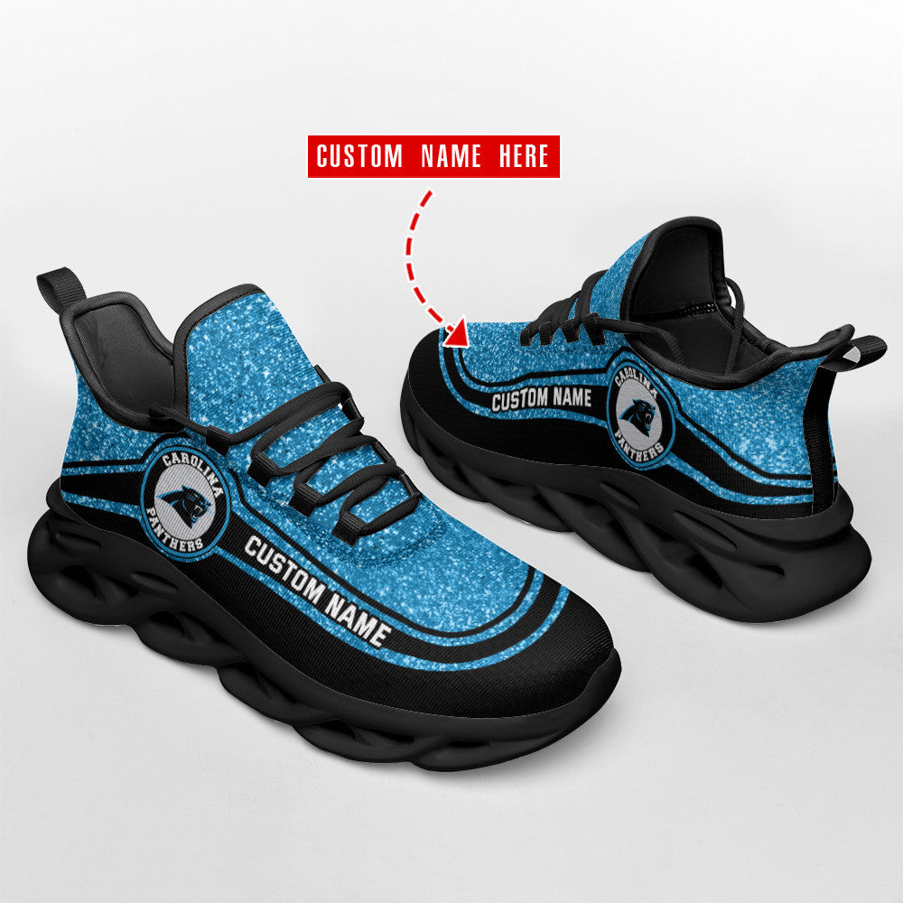 Carolina Panthers Personalized Yezy Running Sneakers SPD351